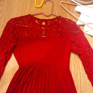 Long flowing long sleeve summer dress